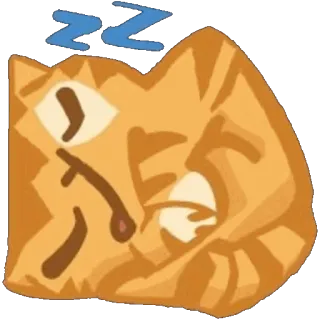 😴 6654be65 zz kucing, mengantuk, kartun, hewan, lelah, hewan peliharaan whatsapp sticker