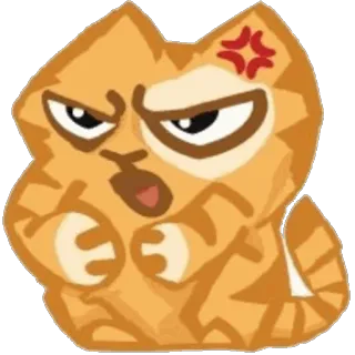 😡 7818dc8f kucing marah, kucing, marah, felin, kartun, stiker, hewan whatsapp sticker
