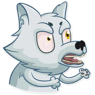 😡 768ffa59 Kartun, Serigala, Marah, Binatang, Berbulu whatsapp sticker