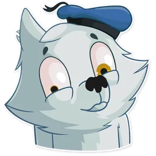 😐 9fa0ce6c kucing, stiker, kartun, imut, hewan, baret whatsapp sticker