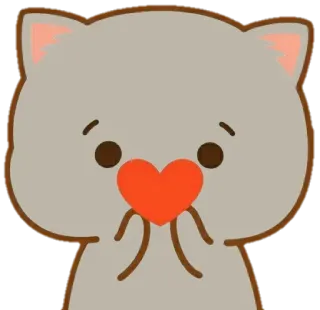 ❤️ 8fc47859 животное, милый, сердце, кошка, любовь telegram sticker