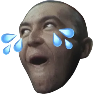 😭 f254d6ea 泣く, 涙, 悲しい, 顔, 感情, ミーム, リアクション telegram sticker