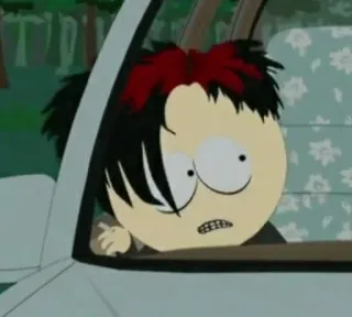 🖕 ffe01998 Michael South Park South Park, Майкл, Готы, Анимация, Мультфильм telegram sticker