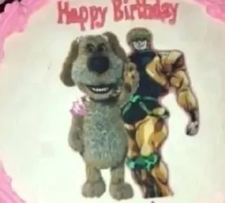 🥳 0667bf63 Happy Birthday verjaardag, taart, cartoon, feest telegram sticker