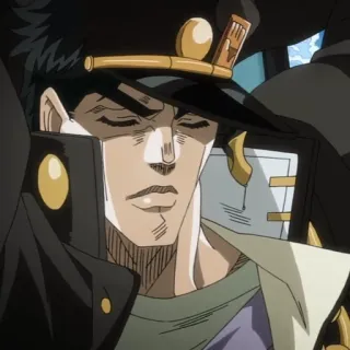 😐 58638d2f Jotaro Kujo JoJo's Bizarre Adventure Anime, Jotaro, Jojo, Jojo's Bizarre Adventure, Personage telegram sticker