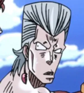 🤨 e6db9ec7 Jean Pierre Polnareff JoJo's Bizarre Adventure Anime, JoJo's Bizarre Adventure, Jean Pierre Polnareff, Personage telegram sticker