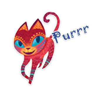 🐈 ad7973c1 Purrr chat, chaton, animal, animal de compagnie, mignon, domestique, ronronnement, miaou telegram sticker