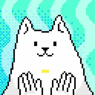 Pixel Cat by @mikkel_18dobrihlis whatsapp stickers