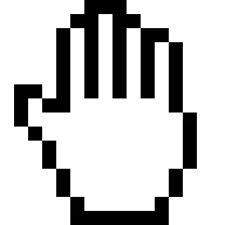 🤚 9ec933e4 Hand, Cursor, Zeiger, Pixel, Maus, Klick telegram sticker