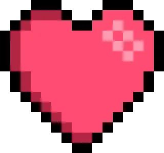 💖 d6d7a2db Herz, Pixel, Liebe, Valentinstag telegram sticker
