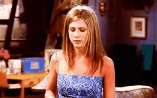 😛 6a6f3beb Rachel Green Friends tv serie, friends, rachel green, sitcom, jennifer aniston telegram sticker