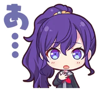 😦 9486884f あ... Anime, Manga, Carino, Ragazza, Cartone animato, Chibi telegram sticker
