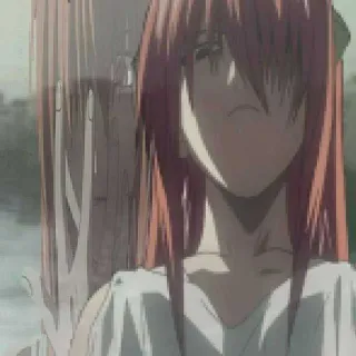 😏 5c56d61c 애니, 여자, 가운데 손가락, 무례한 telegram sticker