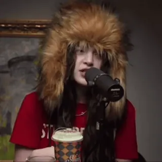 🗣️ 2000a193 STARBUCKS 여자, 마이크, 모자, 스타벅스, 커피 telegram sticker