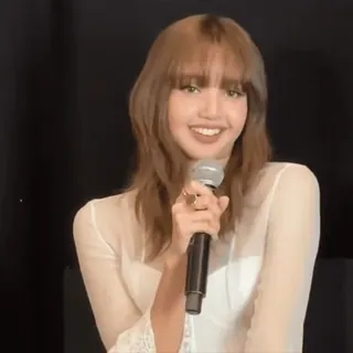 🪷 e923c405 여자, 미소, 마이크, 소녀, 아시아인 telegram sticker