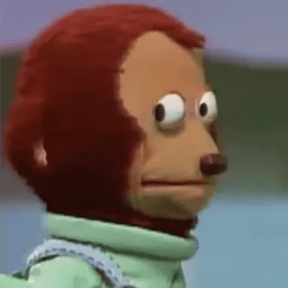 👀 a67fc7b4 monyet, boneka, lucu, meme, canggung, malu, reaksi whatsapp sticker