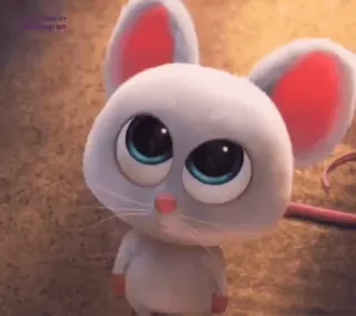 🌟 dbc8ddc1 imut, tikus, kartun, hewan, abu-abu, telinga whatsapp sticker