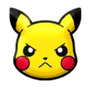 😠 69f2092a Pikachu pikachu, pokemon, marah, kartun, kuning telegram sticker