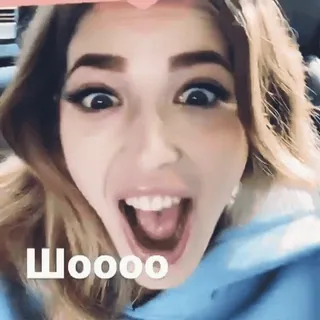 😳 53524d3c Шooooo 興奮, 女性, ロシア人, 口を開ける telegram sticker