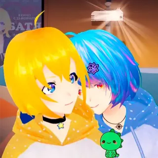 🥰 7f9ed4ab อนิเมะ, การ์ตูน, ตัวละคร, อวตาร telegram sticker