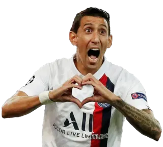 ❤️ 41a9659e ALL Accor Live Limitless foot, athlète, sport, geste coeur, football whatsapp sticker