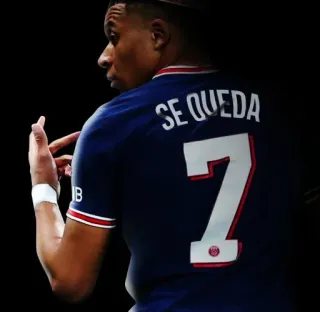 7️⃣ e683a027 SE QUEDA football, sport, athlète, maillot whatsapp sticker