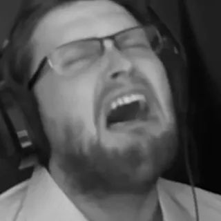 😫 22ecb979 男性, 顔, 表情, ひげ, 眼鏡 telegram sticker