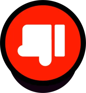 👎 440c1e98 désapprouver, vote négatif, pouce vers le bas, négatif, symbole telegram sticker