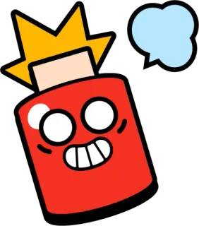 🤬 7338a562 dessin animé, autocollant, rouge, boîte, visage telegram sticker