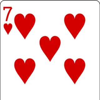 ๐ 27b448f2 card, hearts, playing cards, game, gambling, seven telegram sticker