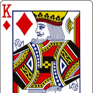 ๐ฌ 4e988016 King playing cards, diamonds, king, card game telegram sticker