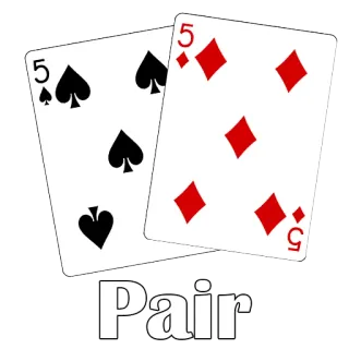 2๏ธโฃ 72a5d13f Pair cards, game, pair, playing cards, gambling telegram sticker