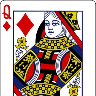 ๐ฎ 7bfb9ee7 queen, card, diamond, playing cards, gambling telegram sticker