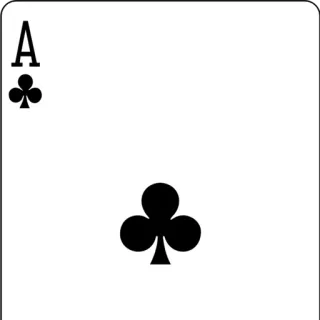 ๐ c0864e31 ace, clubs, playing card, card game telegram sticker