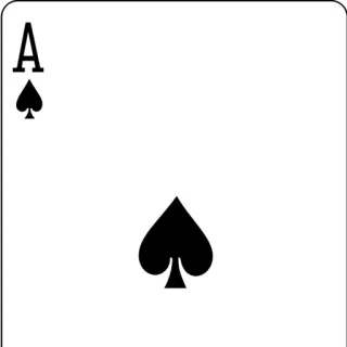 ๐ฐ e7ce46bc ace, spade, card, playing card, suit telegram sticker