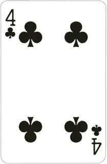 4⃣ 465aed5f 4 トランプ, クラブ, 4, スート telegram sticker