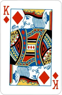 🤴 71333a53 King of Diamonds カード, トランプ, ダイヤ, キング, ゲーム telegram sticker