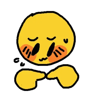 🥺 94c0b8bb Emoji, Schattig, Verlegen, Blozen, Meme telegram sticker