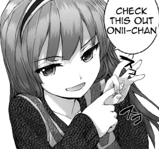 👉 665a8842 CHECK THIS OUT ONII-CHAN Anime, Cô gái, Chị gái/Em gái, Dễ thương, Manga telegram sticker