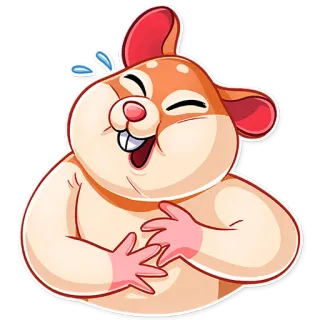 😂 21ad281d hamster, lachen, emoji, tier, lustig, süß telegram sticker
