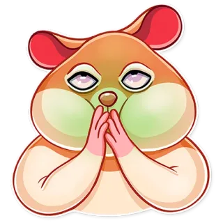 😷 a4761ebb Hamster, Tier, niedlich, Aufkleber telegram sticker