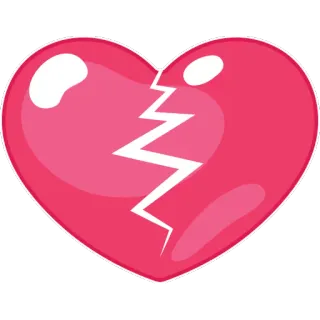 💔 9d1b1d4f heartbreak, broken heart, sad, relationship, emotional, breakup, loss, pain whatsapp sticker