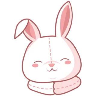 😊 b7b96860 bunny, rabbit, cute, kawaii, animal, sticker whatsapp sticker
