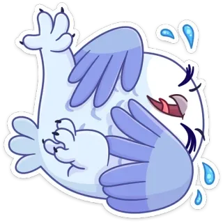 😂 ee5bf6ef eule, cartoon, vogel, niedlich, sticker, lachend telegram sticker