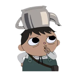🤐 e0ec4b51 Greg Over the Garden Wall мультфильм, телешоу, Грег, По ту сторону изгороди whatsapp sticker