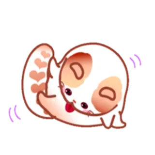 🛀 4127ff75 słodki, kawaii, zwierzę, naklejka, kreskówka, zabawny, chibi telegram sticker