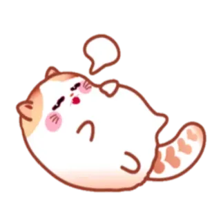 😪 c7f71b92 kot, słodki, kreskówka, zwierzę, śpiący, zwierzak telegram sticker