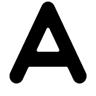 ❤️ b6eddde8 lettre, alphabet, A, majuscule whatsapp sticker