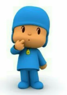 🤔 228e79b8 Pocoyo Pocoyo, cartone animato, personaggio, bambino, serie TV telegram sticker