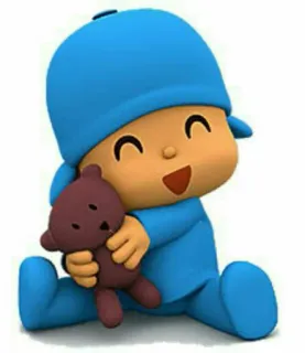 ❤️ 7f38a384 Pocoyo pocoyo, cartone animato, personaggio, bambini, orsacchiotto telegram sticker